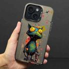 For iPhone 14 Plus Color Ink Frosted PC+TPU Phone Case(Frog) - 1