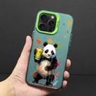 For iPhone 14 Pro Color Ink Frosted PC+TPU Phone Case(Giant Panda) - 1