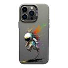 For iPhone 13 Pro Max Color Ink Frosted PC+TPU Phone Case(Running Astronaut) - 1
