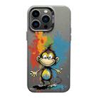 For iPhone 13 Pro Max Color Ink Frosted PC+TPU Phone Case(Colored Ink Monkey) - 1