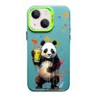 For iPhone 13 Color Ink Frosted PC+TPU Phone Case(Giant Panda) - 1