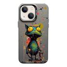 For iPhone 13 Color Ink Frosted PC+TPU Phone Case(Frog) - 1