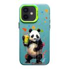 For iPhone 12 Color Ink Frosted PC+TPU Phone Case(Giant Panda) - 1