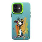 For iPhone 11 Color Ink Frosted PC+TPU Phone Case(Silly Dog) - 1