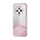 For U-Magic Enjoy 50 Plus Gradient Glitter Powder Electroplated Phone Case(Pink) - 1