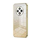 For U-Magic Enjoy 50 Plus Gradient Glitter Powder Electroplated Phone Case(Gold) - 1