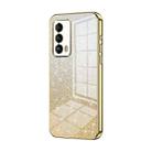 For Meizu 18 / 18s Gradient Glitter Powder Electroplated Phone Case(Gold) - 1