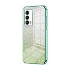 For Meizu 18 / 18s Gradient Glitter Powder Electroplated Phone Case(Green) - 1