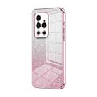 For Meizu 18 Pro / 18s Pro  Gradient Glitter Powder Electroplated Phone Case(Pink) - 1