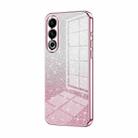 For Meizu 20 Gradient Glitter Powder Electroplated Phone Case(Pink) - 1