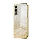 For Meizu 20 Gradient Glitter Powder Electroplated Phone Case(Gold) - 1