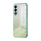 For Meizu 20 Gradient Glitter Powder Electroplated Phone Case(Green) - 1