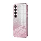 For Meizu 20 Pro Gradient Glitter Powder Electroplated Phone Case(Pink) - 1