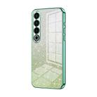 For Meizu 20 Pro Gradient Glitter Powder Electroplated Phone Case(Green) - 1