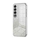 For Meizu 20 Pro Gradient Glitter Powder Electroplated Phone Case(Silver) - 1