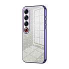 For Meizu 21 Pro Gradient Glitter Powder Electroplated Phone Case(Purple) - 1