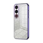 For Meizu 21 Note Gradient Glitter Powder Electroplated Phone Case(Purple) - 1