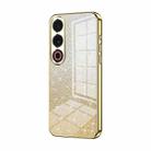 For Meizu 21 Note Gradient Glitter Powder Electroplated Phone Case(Gold) - 1