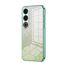 For Meizu 21 Note Gradient Glitter Powder Electroplated Phone Case(Green) - 1