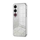 For Meizu 21 Note Gradient Glitter Powder Electroplated Phone Case(Silver) - 1