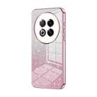 For Meizu Note 16 Pro Gradient Glitter Powder Electroplated Phone Case(Pink) - 1