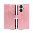 For vivo Y27 4G Calf Texture Buckle Flip Leather Phone Case(Rose Gold) - 1