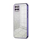 For Honor Play 20 4G Gradient Glitter Powder Electroplated Phone Case(Purple) - 1