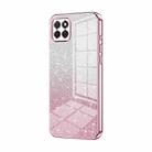 For Honor Play 20 4G Gradient Glitter Powder Electroplated Phone Case(Pink) - 1