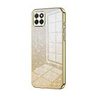 For Honor Play 20 4G Gradient Glitter Powder Electroplated Phone Case(Gold) - 1