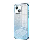 For Honor Play 30 Gradient Glitter Powder Electroplated Phone Case(Blue) - 1