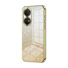 For Honor Play 30 Plus Gradient Glitter Powder Electroplated Phone Case(Gold) - 1