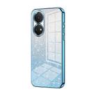 For Honor Play 30 Plus Gradient Glitter Powder Electroplated Phone Case(Blue) - 1