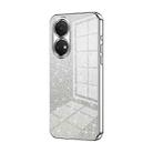 For Honor Play 30 Plus Gradient Glitter Powder Electroplated Phone Case(Silver) - 1