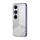 For Honor Play 40 Gradient Glitter Powder Electroplated Phone Case(Purple) - 1