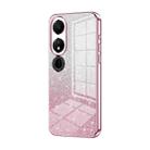 For Honor Play 40 Gradient Glitter Powder Electroplated Phone Case(Pink) - 1