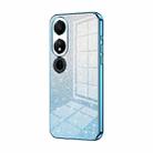 For Honor Play 40 Gradient Glitter Powder Electroplated Phone Case(Blue) - 1