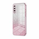 For Honor 9X Pro / Huawei Y9s Gradient Glitter Powder Electroplated Phone Case(Pink) - 1