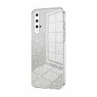 For Honor 20 / 20S / nova 5T Gradient Glitter Powder Electroplated Phone Case(Transparent) - 1