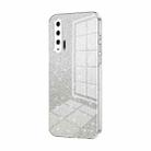 For Honor 20 Pro Gradient Glitter Powder Electroplated Phone Case(Transparent) - 1