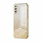 For Honor 30i Gradient Glitter Powder Electroplated Phone Case(Gold) - 1