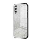 For Honor 30i Gradient Glitter Powder Electroplated Phone Case(Black) - 1