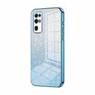 For Honor 30 Gradient Glitter Powder Electroplated Phone Case(Blue) - 1