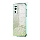 For Honor 30 Gradient Glitter Powder Electroplated Phone Case(Green) - 1