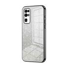 For Honor 30 Gradient Glitter Powder Electroplated Phone Case(Black) - 1