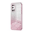 For Honor 30 Pro / 30 Pro+ Gradient Glitter Powder Electroplated Phone Case(Pink) - 1