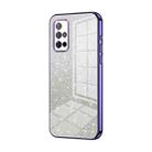 For Honor 30S Gradient Glitter Powder Electroplated Phone Case(Purple) - 1