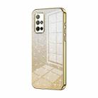 For Honor 30S Gradient Glitter Powder Electroplated Phone Case(Gold) - 1