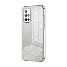 For Honor 30S Gradient Glitter Powder Electroplated Phone Case(Silver) - 1