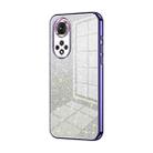 For Honor 50 / Huawei nova 9 Gradient Glitter Powder Electroplated Phone Case(Purple) - 1