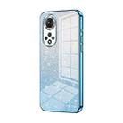 For Honor 50 / Huawei nova 9 Gradient Glitter Powder Electroplated Phone Case(Blue) - 1